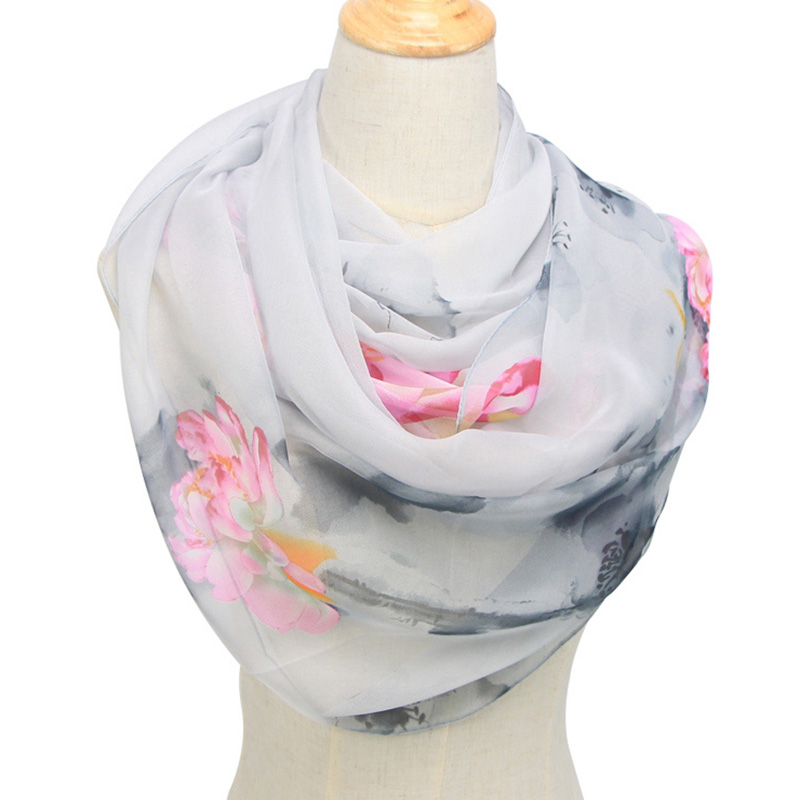 Face Scarf Mask - Mode Frauen Ultra Dünne Lange Chiffon