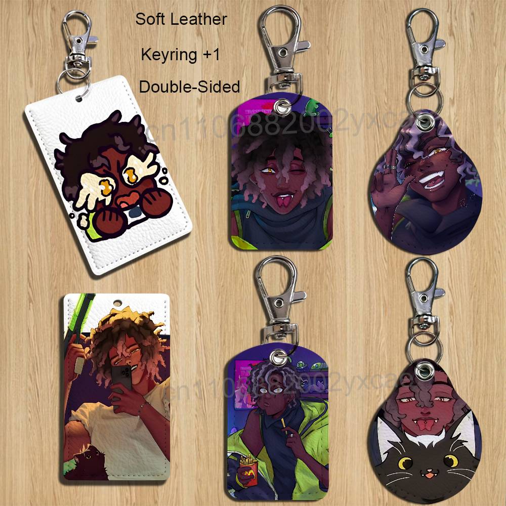 Lanyard Badge Holder - M-Micah Yujin GAME ERROR 143 Leder-Schlüsselanhänger